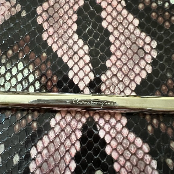 Salvatore Ferragamo SS14 runway collection pink python snakeskin handbag - Picture 3 of 7